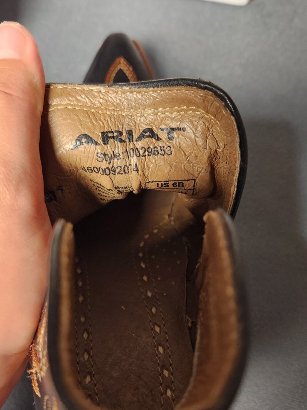Ariat Dixon Brooklyn Ankle Bootie Womens 6 B Black Leather Embroidered X Toe ATS - Picture 13 of 15